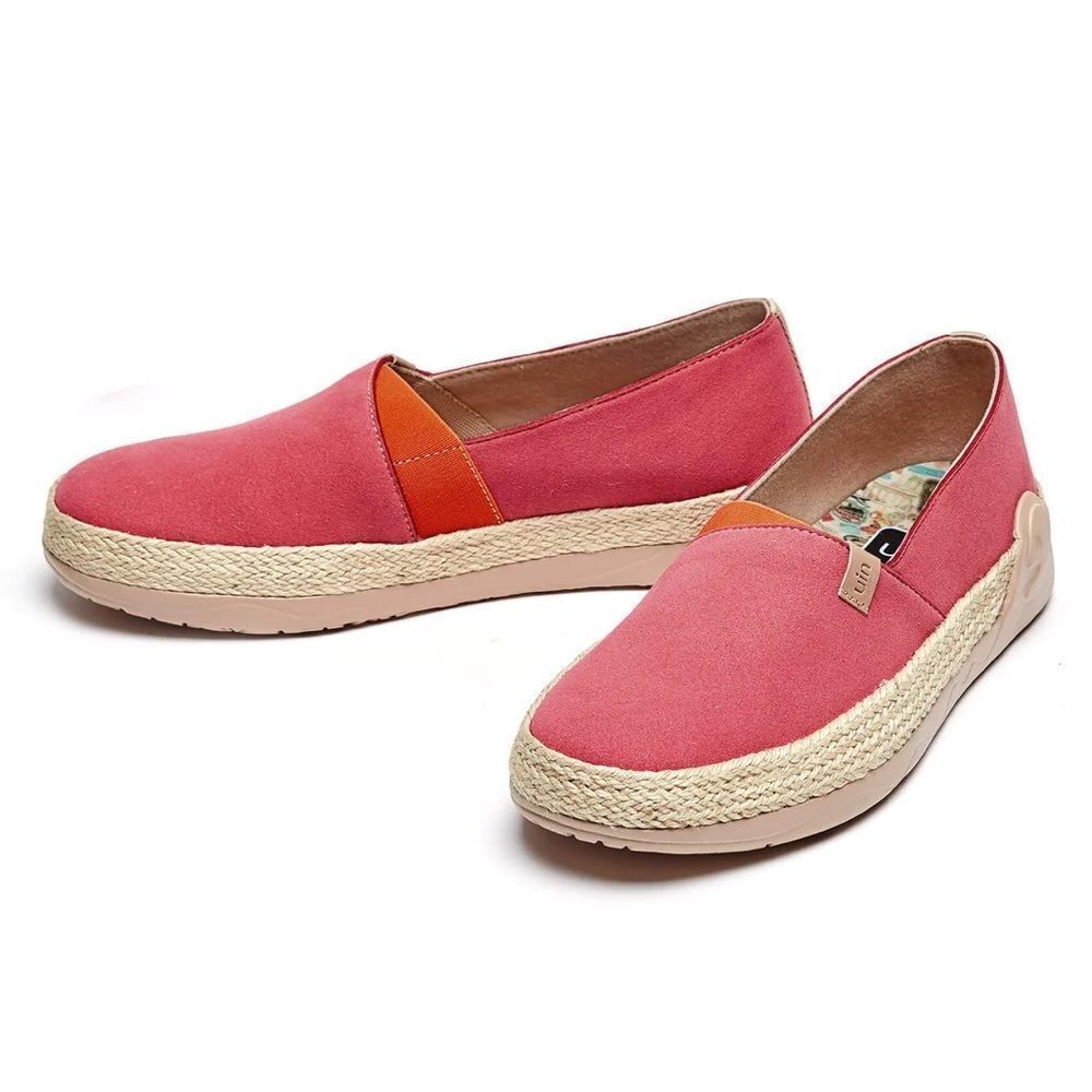 UIN Pink and Orange Espadrilles for Women - Picture 4 of 8